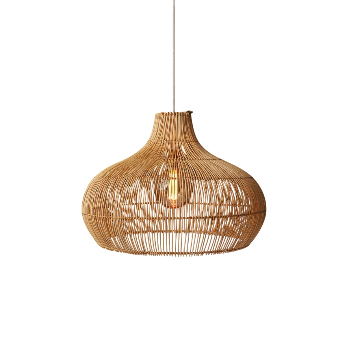 Elsilira Suspension Rotin Élégance Naturelle - Neutralighting