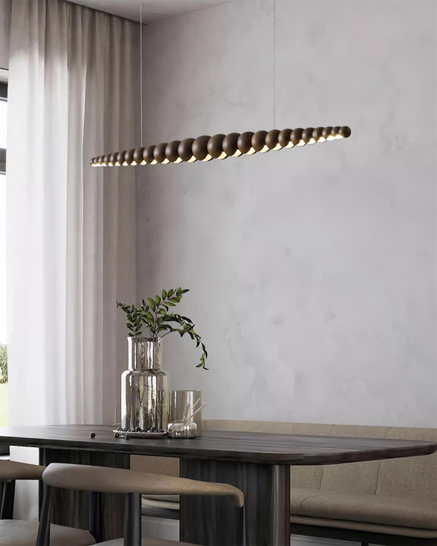 Arbor Chandelier Minimaliste en Bois Noyer - Neutralighting