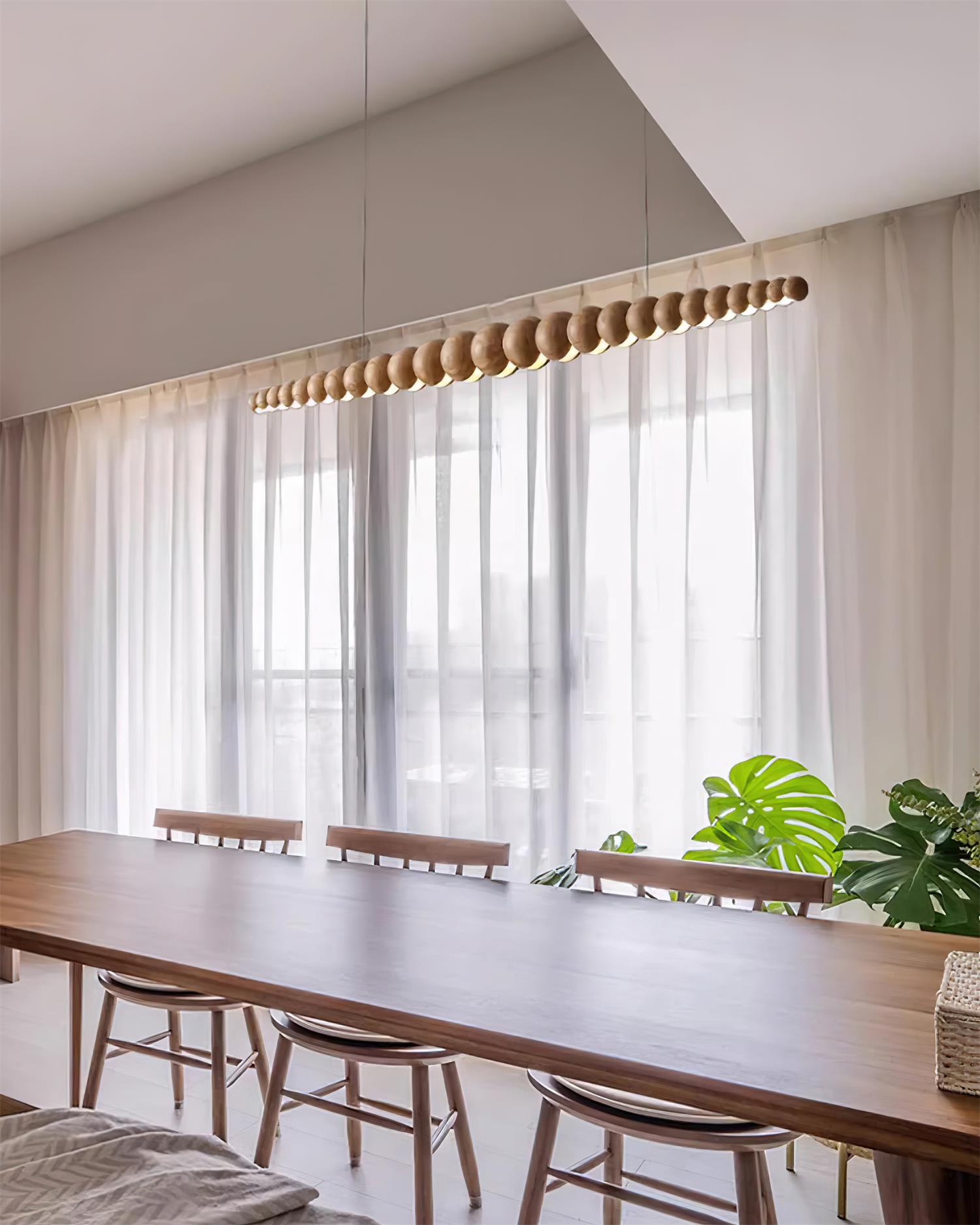 Arbor Chandelier Minimaliste en Bois Noyer - Neutralighting