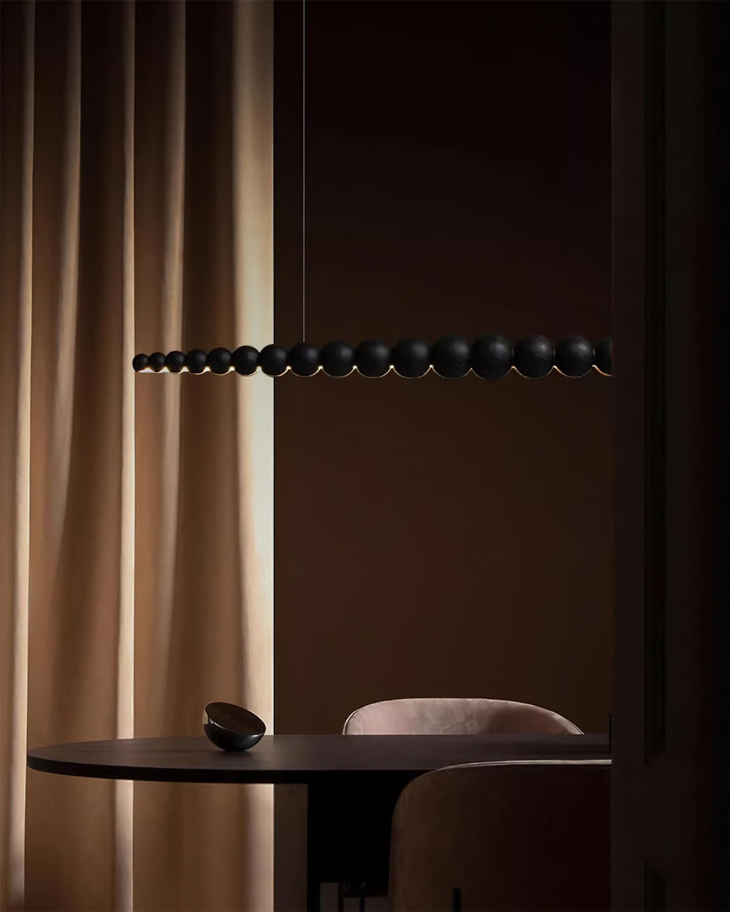 Arbor Chandelier Minimaliste en Bois Noyer - Neutralighting
