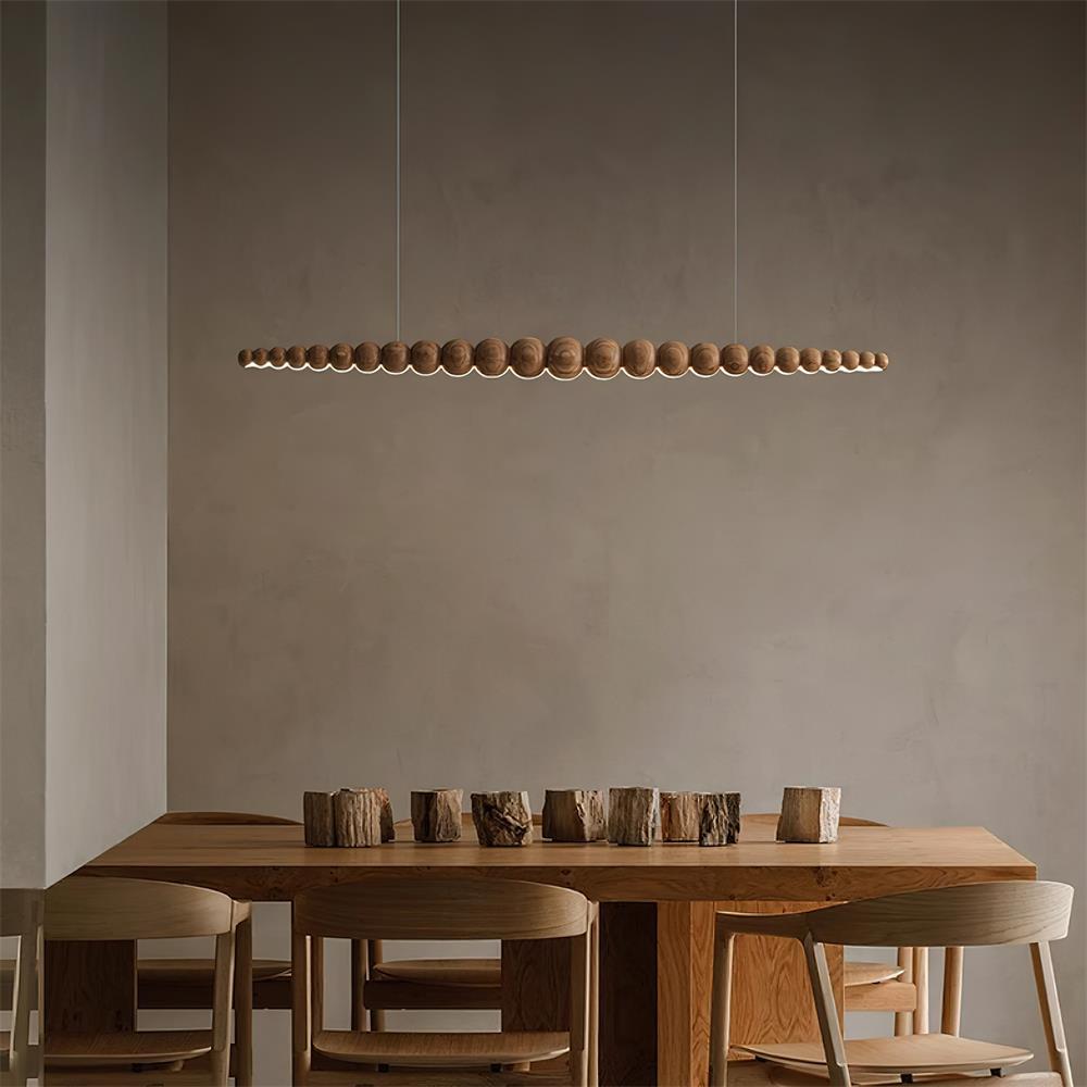 Arbor Chandelier Minimaliste en Bois Noyer - Neutralighting
