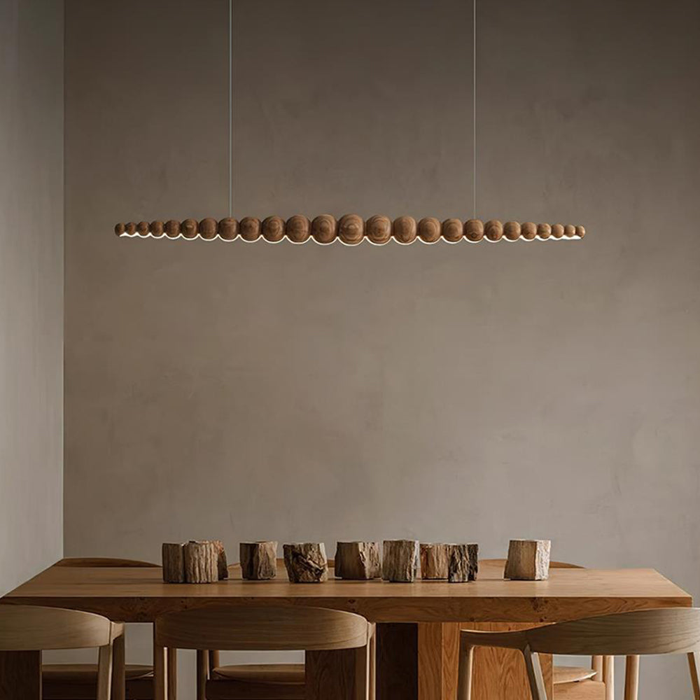 Arbor Chandelier Minimaliste en Bois Noyer - Neutralighting