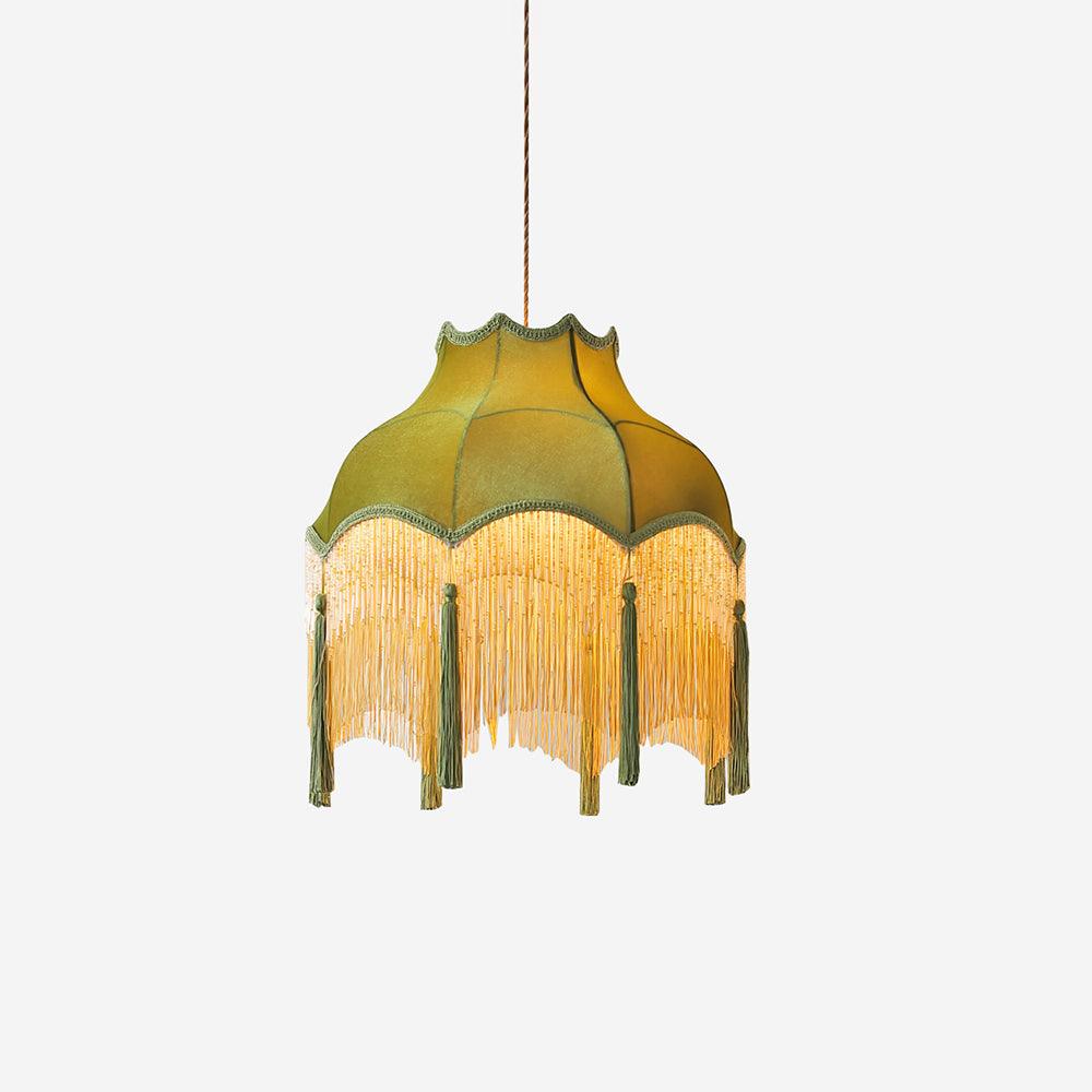 Fina Pendant Light Velvet Fringe Vintage Elegant Tassel - Letslighting