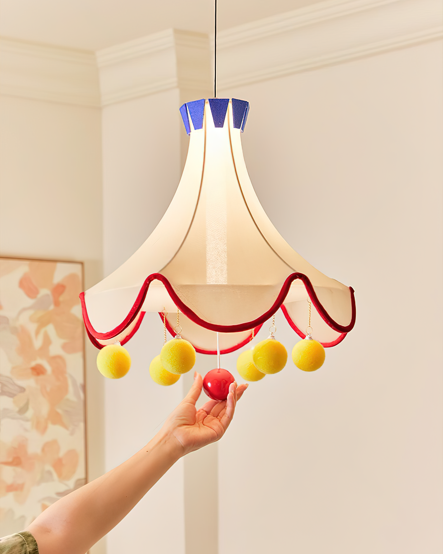 Finaflor Lampe Pendante Pompon Écaille - Neutralighting