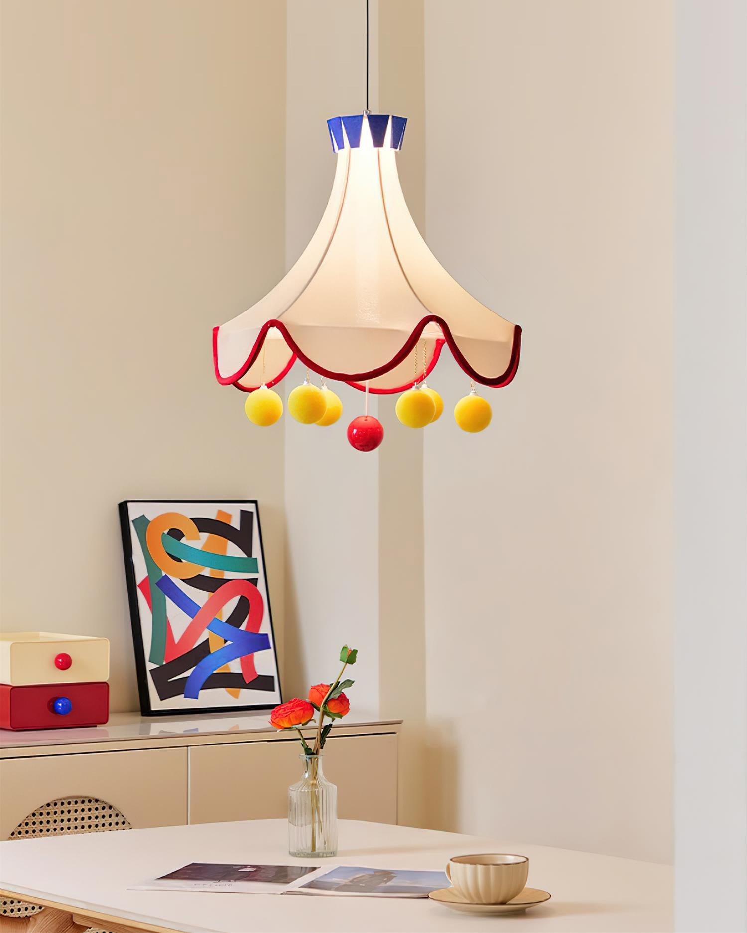 Finaflor Lampe Pendante Pompon Écaille - Neutralighting