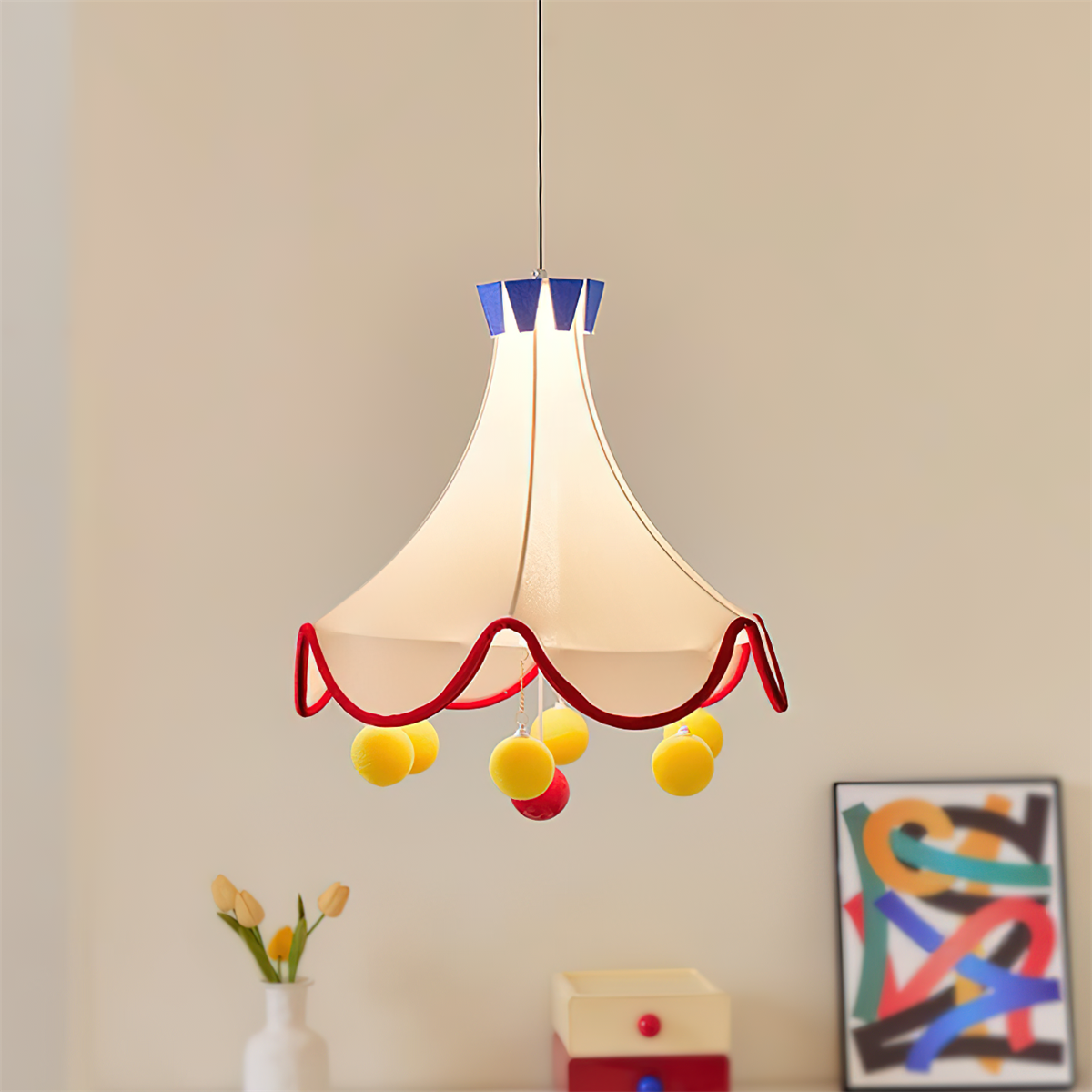 Finaflor Lampe Pendante Pompon Écaille - Neutralighting