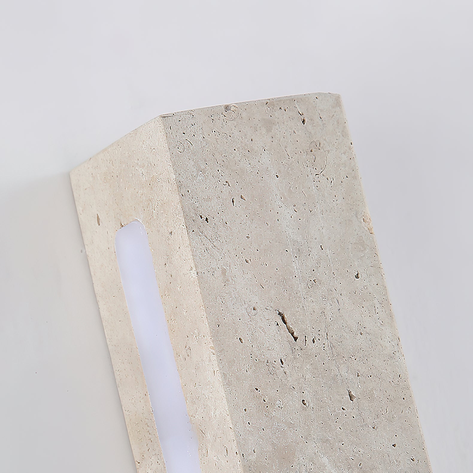 Eurdora Modern Minimalist Travertine Wall Lamp - Lamp Copper