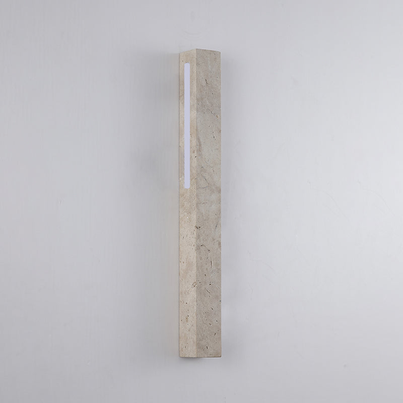 Eurdora Modern Minimalist Travertine Wall Lamp - Lamp Copper