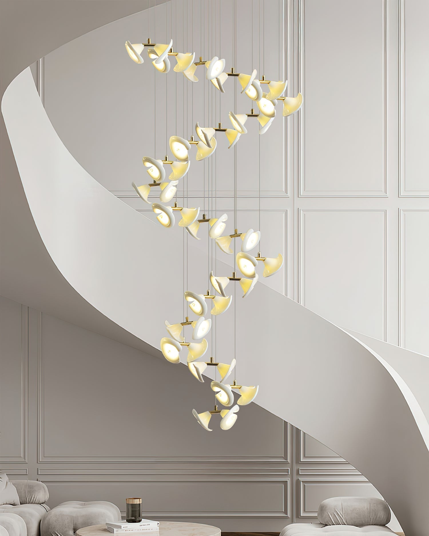 Fiora Lustre Cascade de Pétales Élégance - Neutralighting