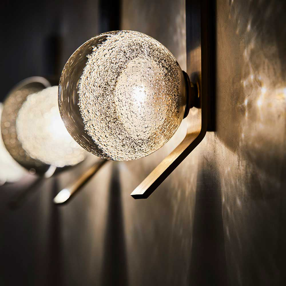 Fizi Applique Murale Cuivre Métal Verre Moderne - Neutralighting