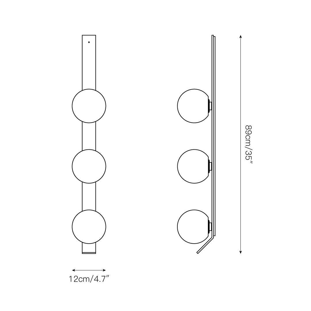 Fizi Applique Murale Cuivre Métal Verre Moderne - Neutralighting