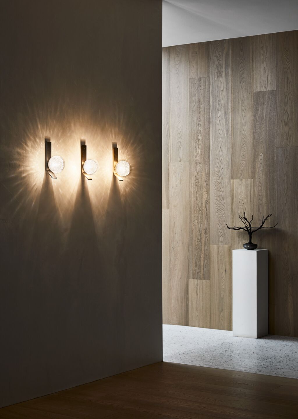 Fizi Applique Murale Cuivre Métal Verre Moderne - Neutralighting