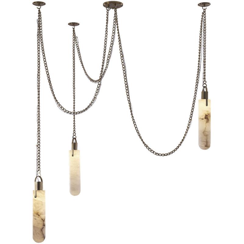 Uphaos Suspension Albâtre Métal Moderne Minimaliste - Neutralighting