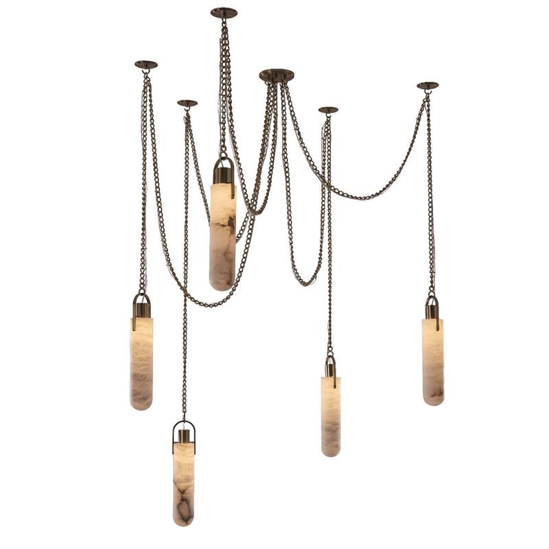 Uphaos Suspension Albâtre Métal Moderne Minimaliste - Neutralighting