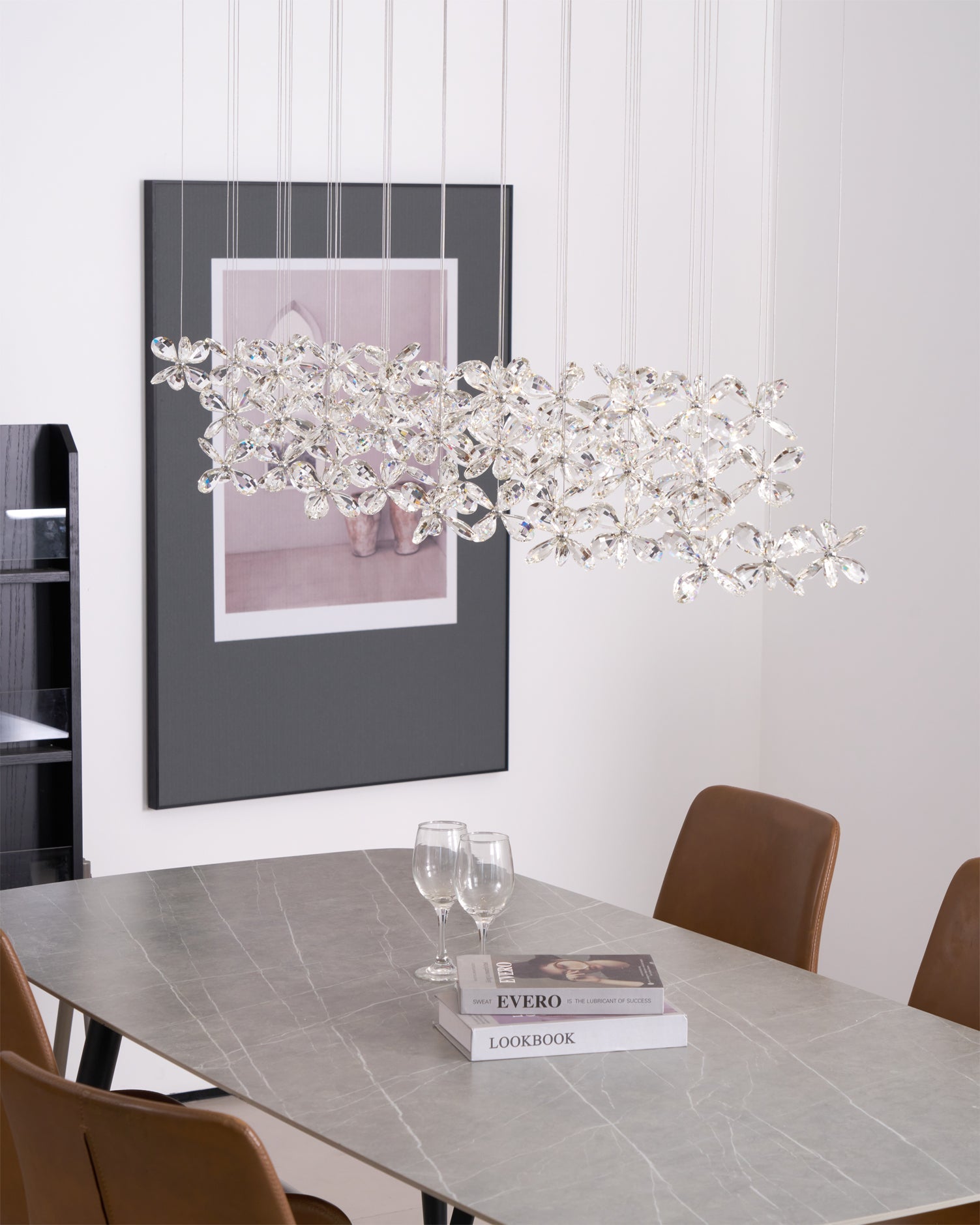 Lustra Chandelier Cristal Papillon Bouquet Floral - Neutralighting