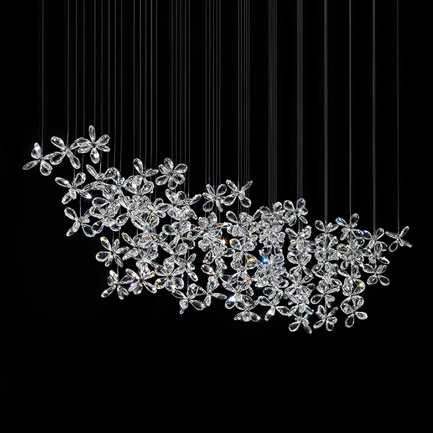 Lustra Chandelier Cristal Papillon Bouquet Floral - Neutralighting