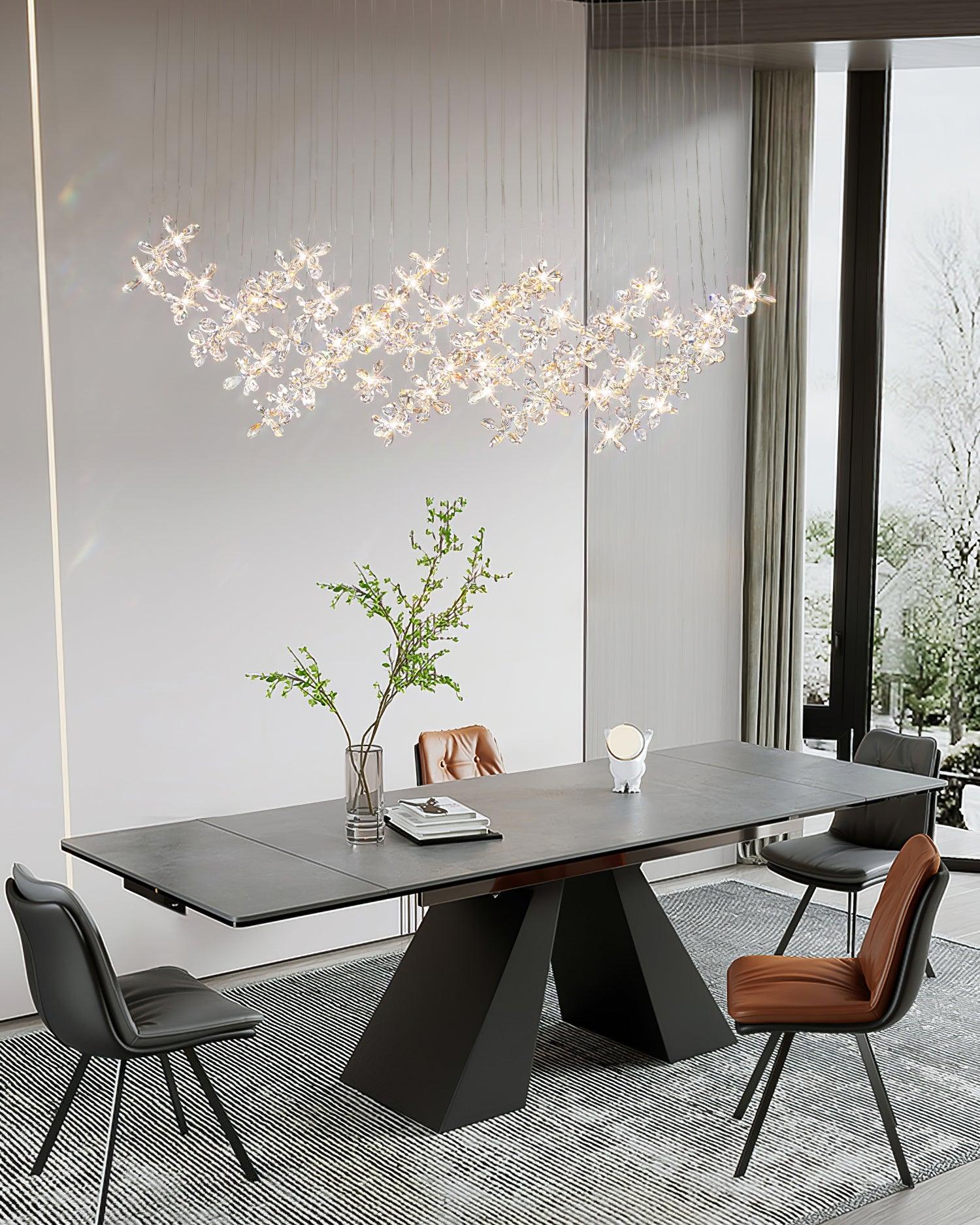 Lustra Chandelier Cristal Papillon Bouquet Floral - Neutralighting