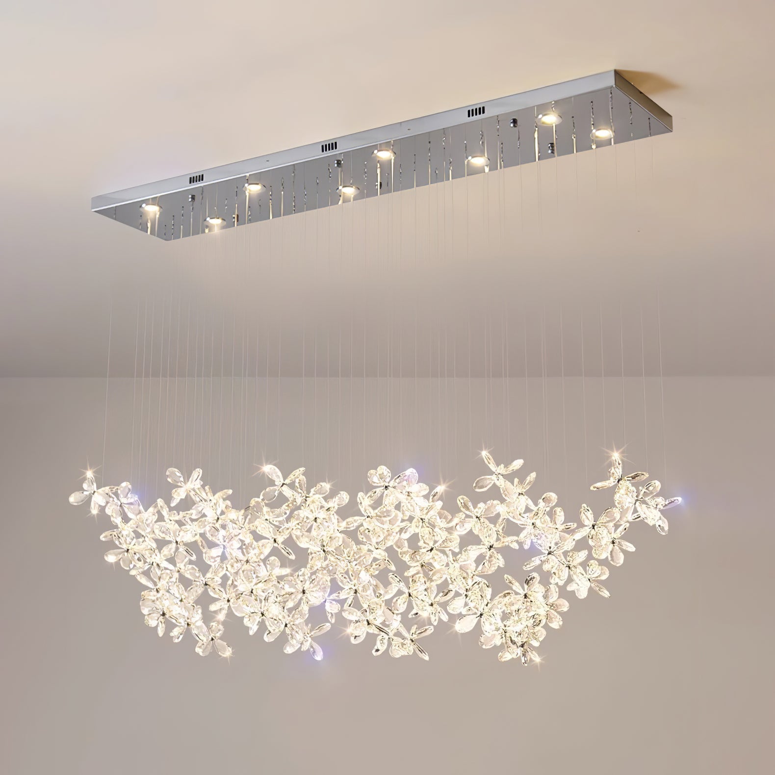 Lustra Chandelier Cristal Papillon Bouquet Floral - Neutralighting