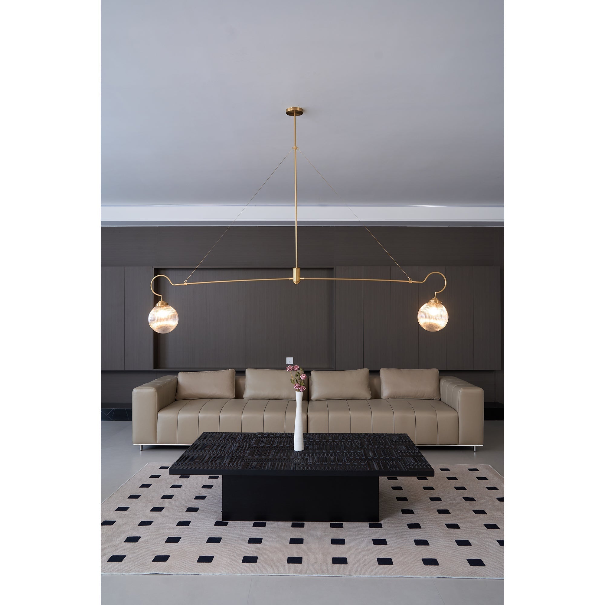 Vavenia Lustre Laiton Verre Moderne Minimaliste - Neutralighting
