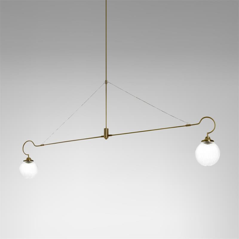 Vavenia Lustre Laiton Verre Moderne Minimaliste - Neutralighting