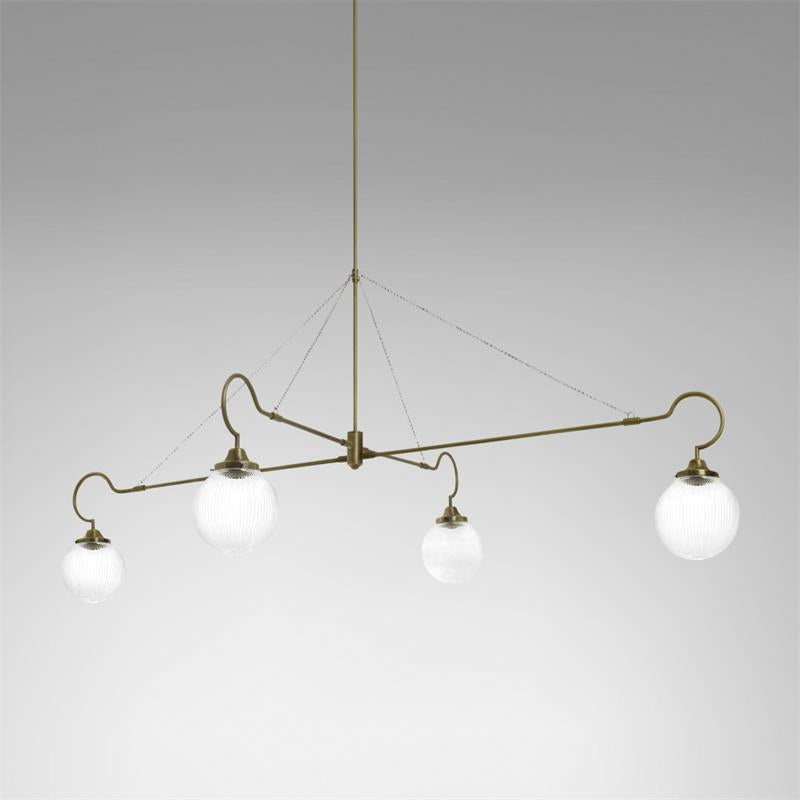 Vavenia Lustre Laiton Verre Moderne Minimaliste - Neutralighting