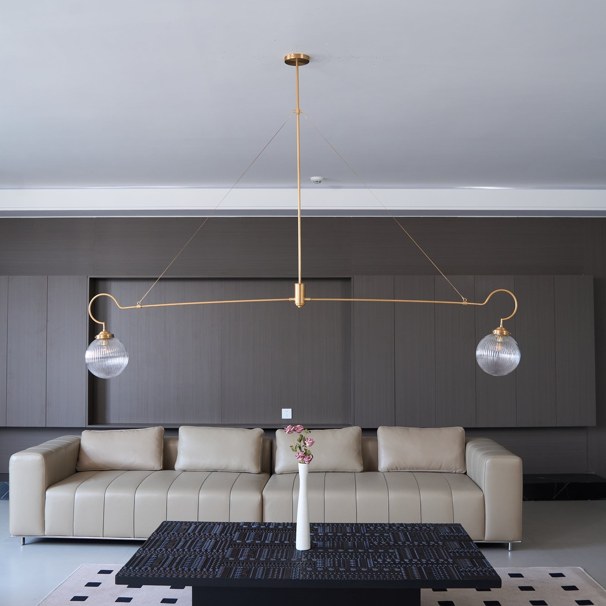 Vavenia Lustre Laiton Verre Moderne Minimaliste - Neutralighting