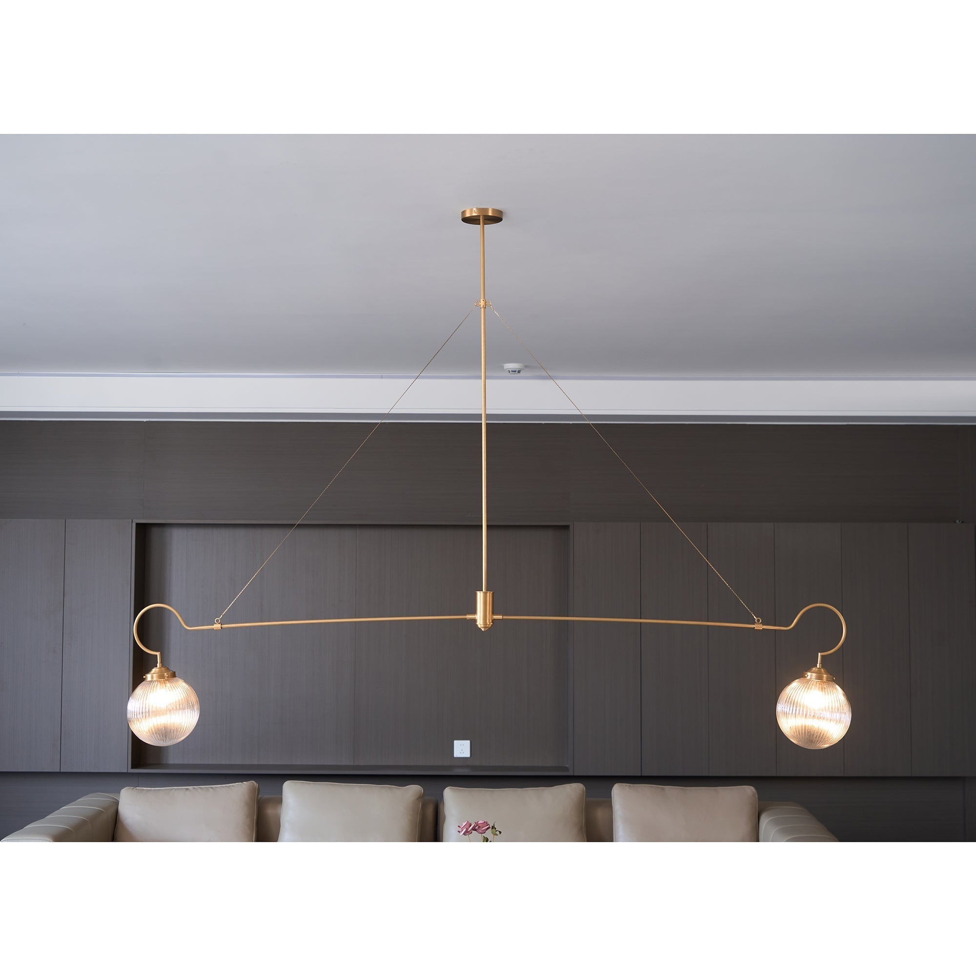 Vavenia Lustre Laiton Verre Moderne Minimaliste - Neutralighting