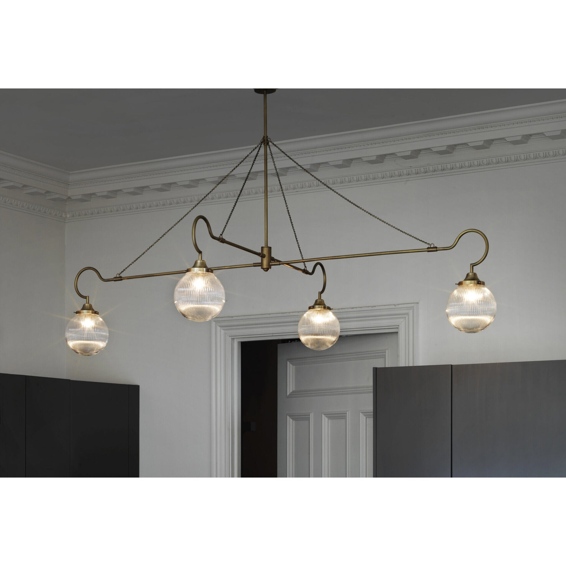 Vavenia Lustre Laiton Verre Moderne Minimaliste - Neutralighting