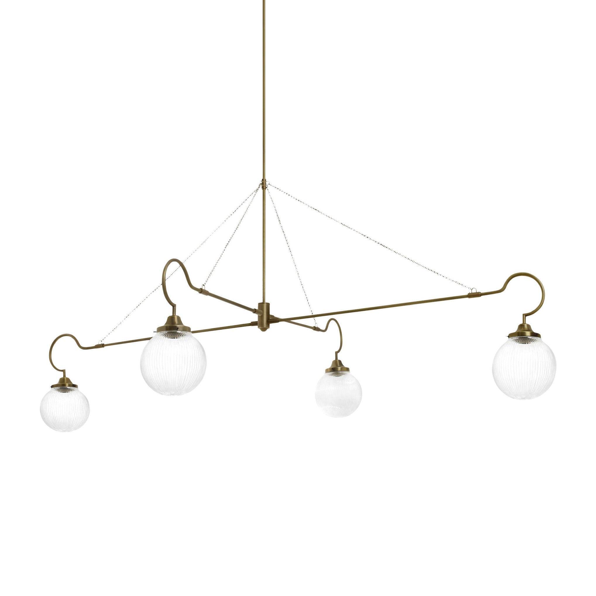Vavenia Lustre Laiton Verre Moderne Minimaliste - Neutralighting