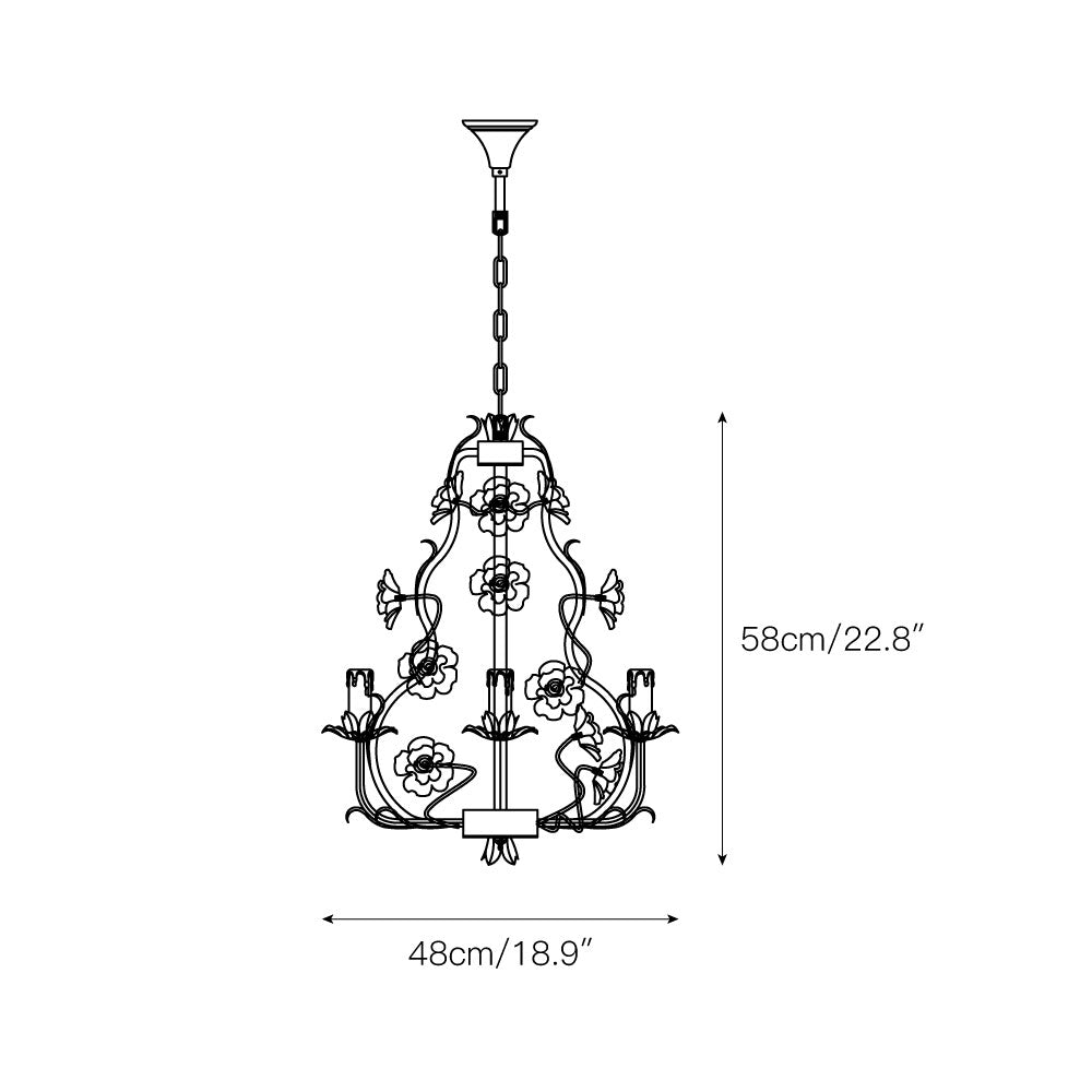 Araeyra Lustre Métal Céramique Rose Luxe Postmoderne - Neutralighting