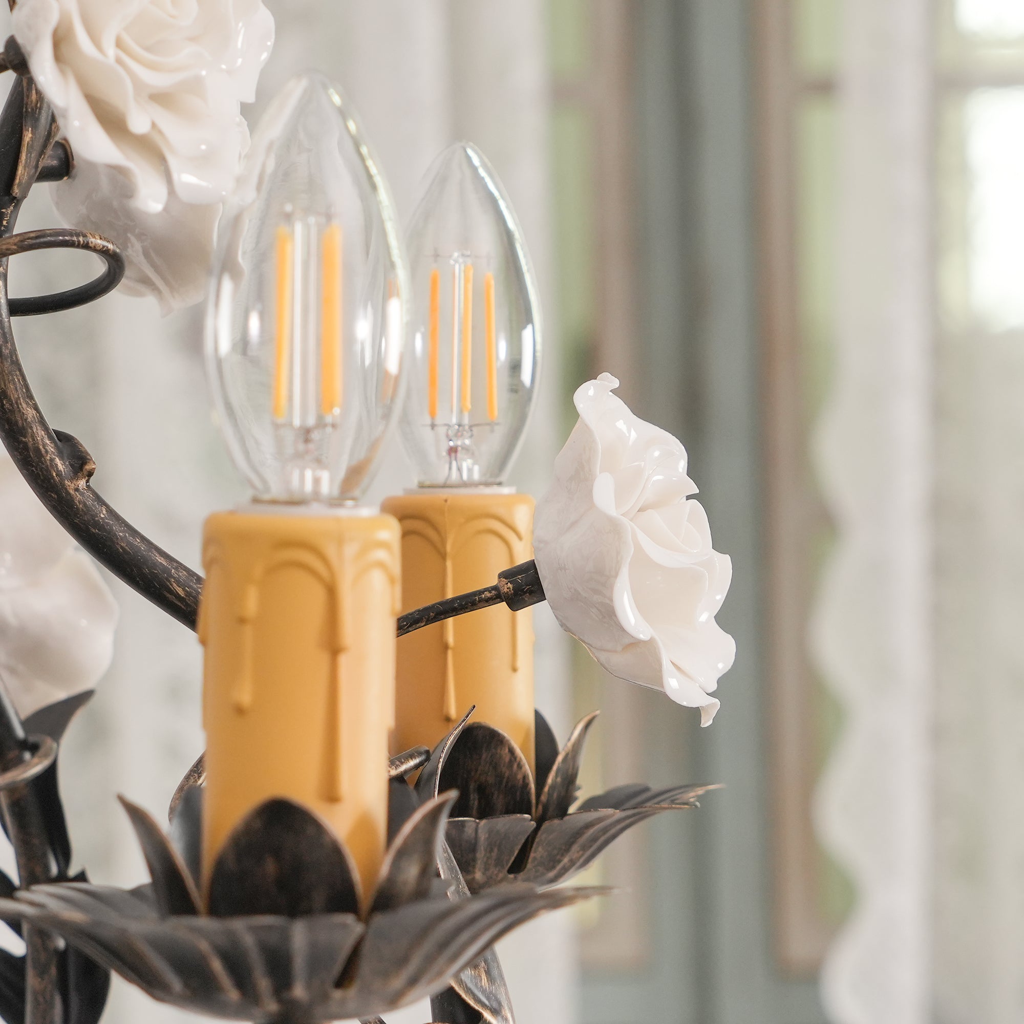 Araeyra Lustre Métal Céramique Rose Luxe Postmoderne - Neutralighting