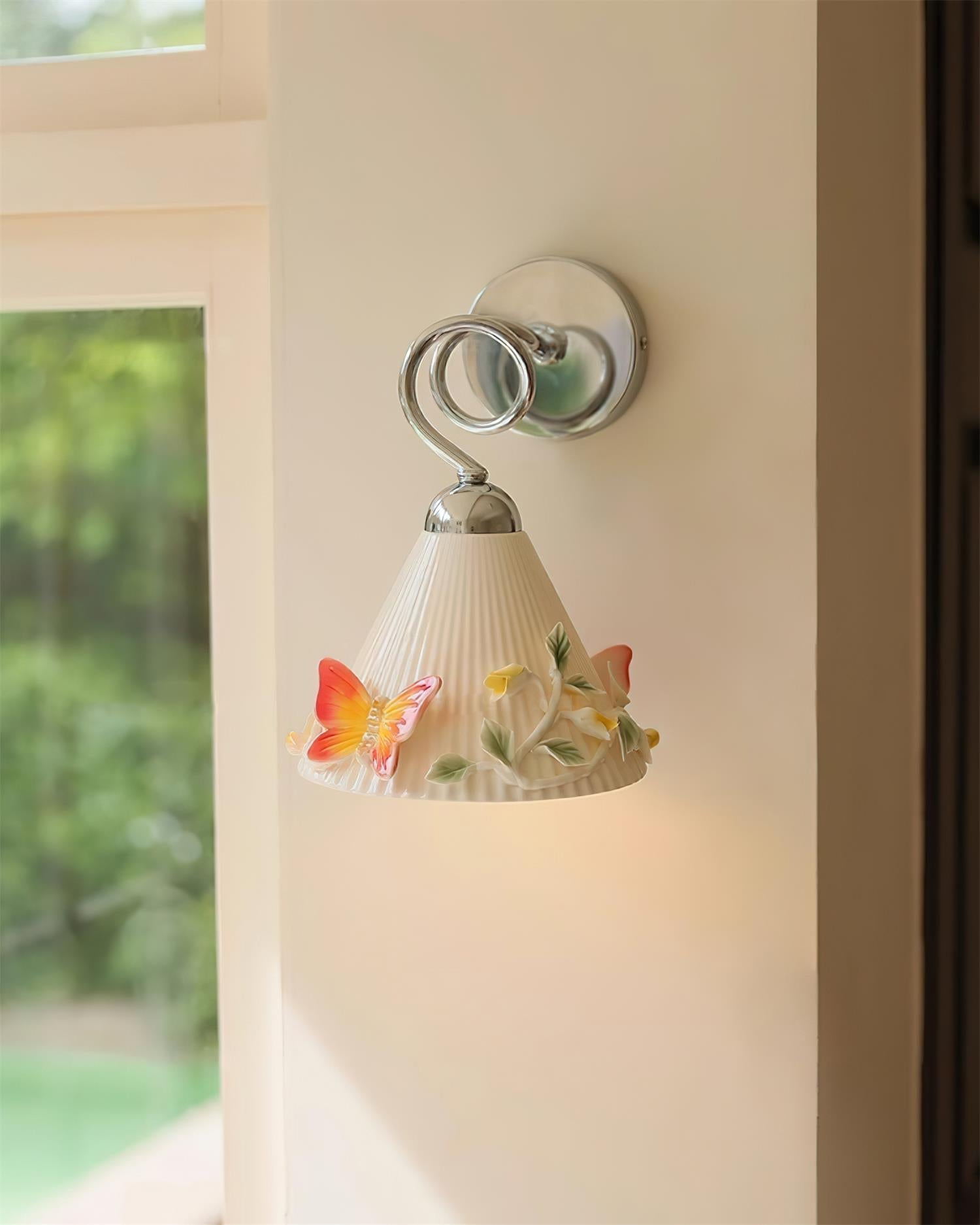 Florynna Applique Murale Pliée Floral Papillon - Neutralighting