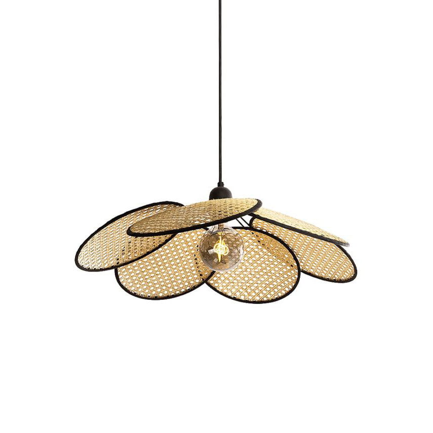Ulrinel Lustre En Bambou Tissé à La Main Nordic - Neutralighting