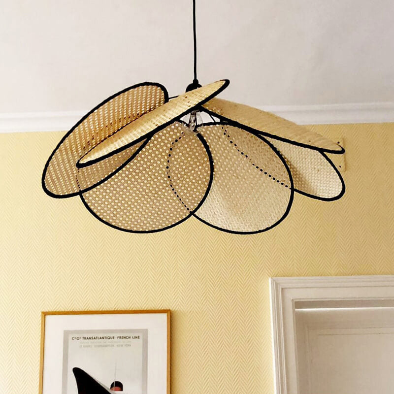 Ulrinel Lustre En Bambou Tissé à La Main Nordic - Neutralighting