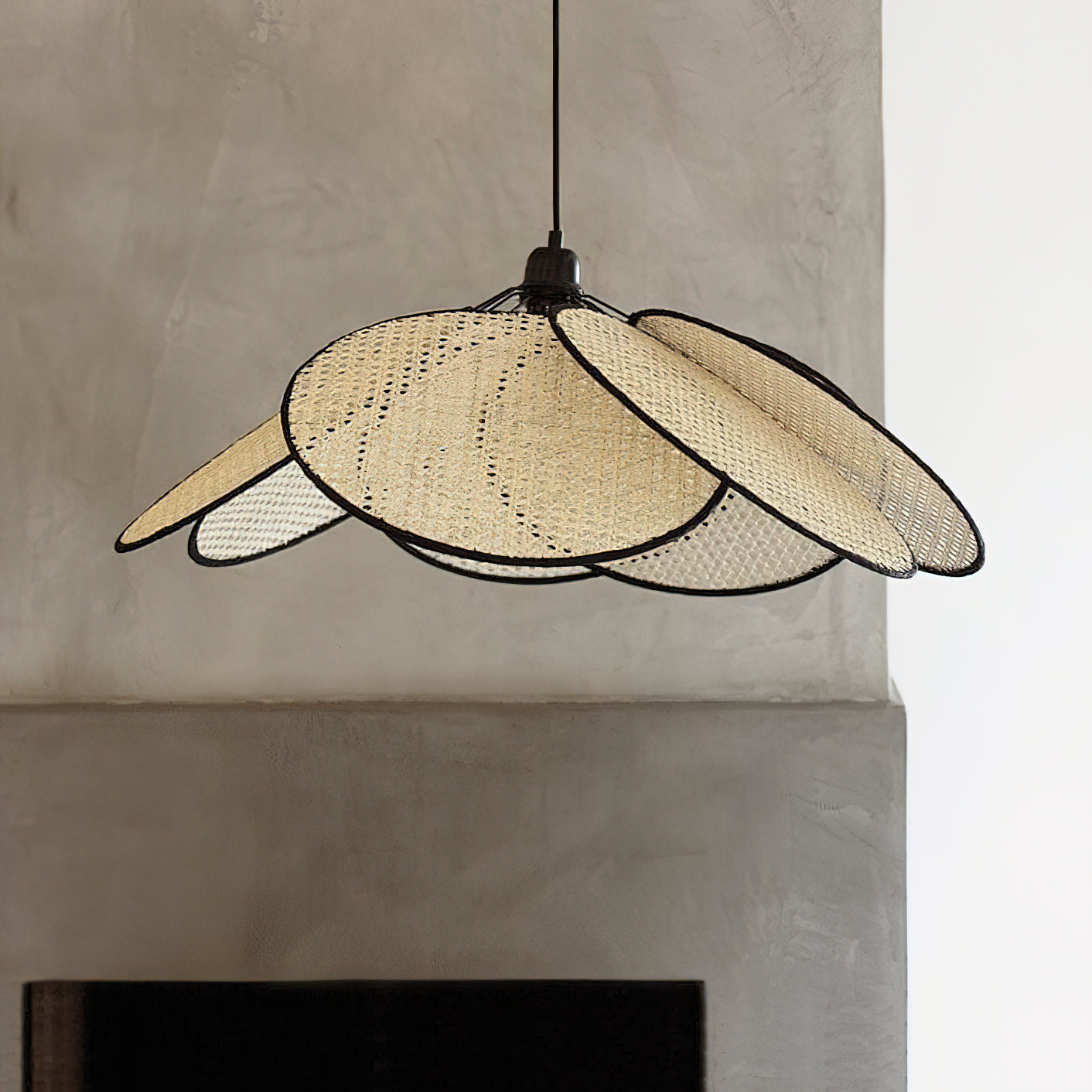 Ulrinel Lustre En Bambou Tissé à La Main Nordic - Neutralighting