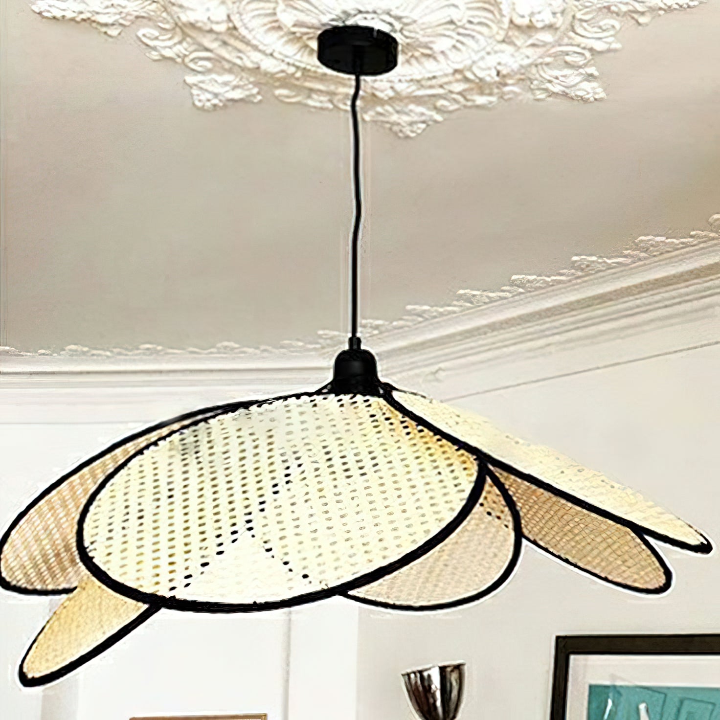 Ulrinel Lustre En Bambou Tissé à La Main Nordic - Neutralighting