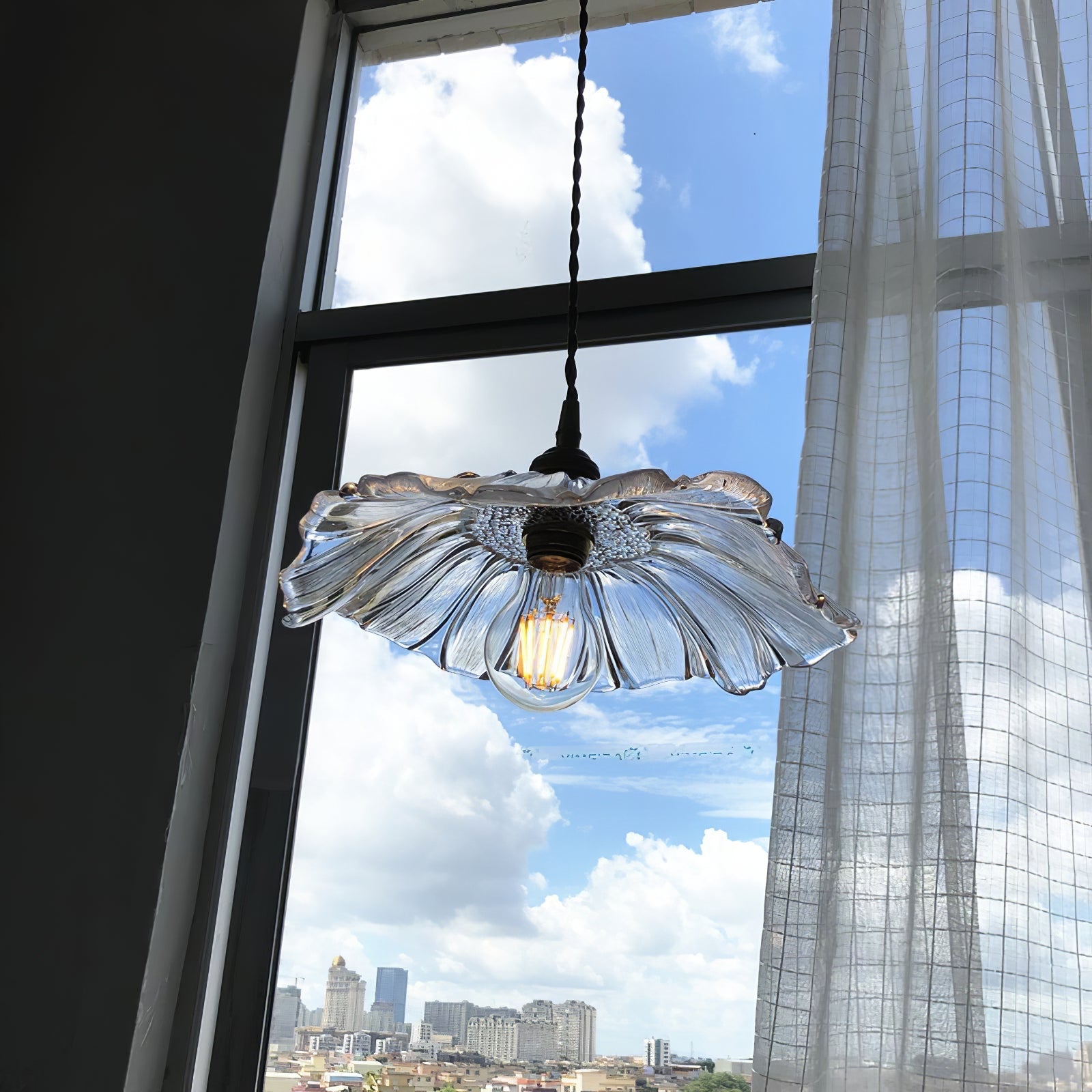 Aurvarira Suspension Art Laiton Verre Moderne Minimaliste - Neutralighting