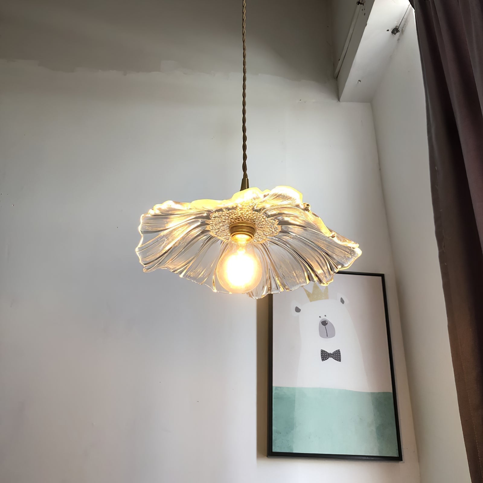 Aurvarira Suspension Art Laiton Verre Moderne Minimaliste - Neutralighting