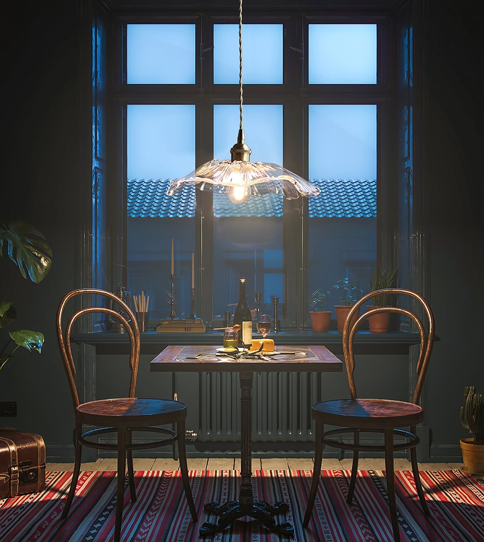 Aurvarira Suspension Art Laiton Verre Moderne Minimaliste - Neutralighting