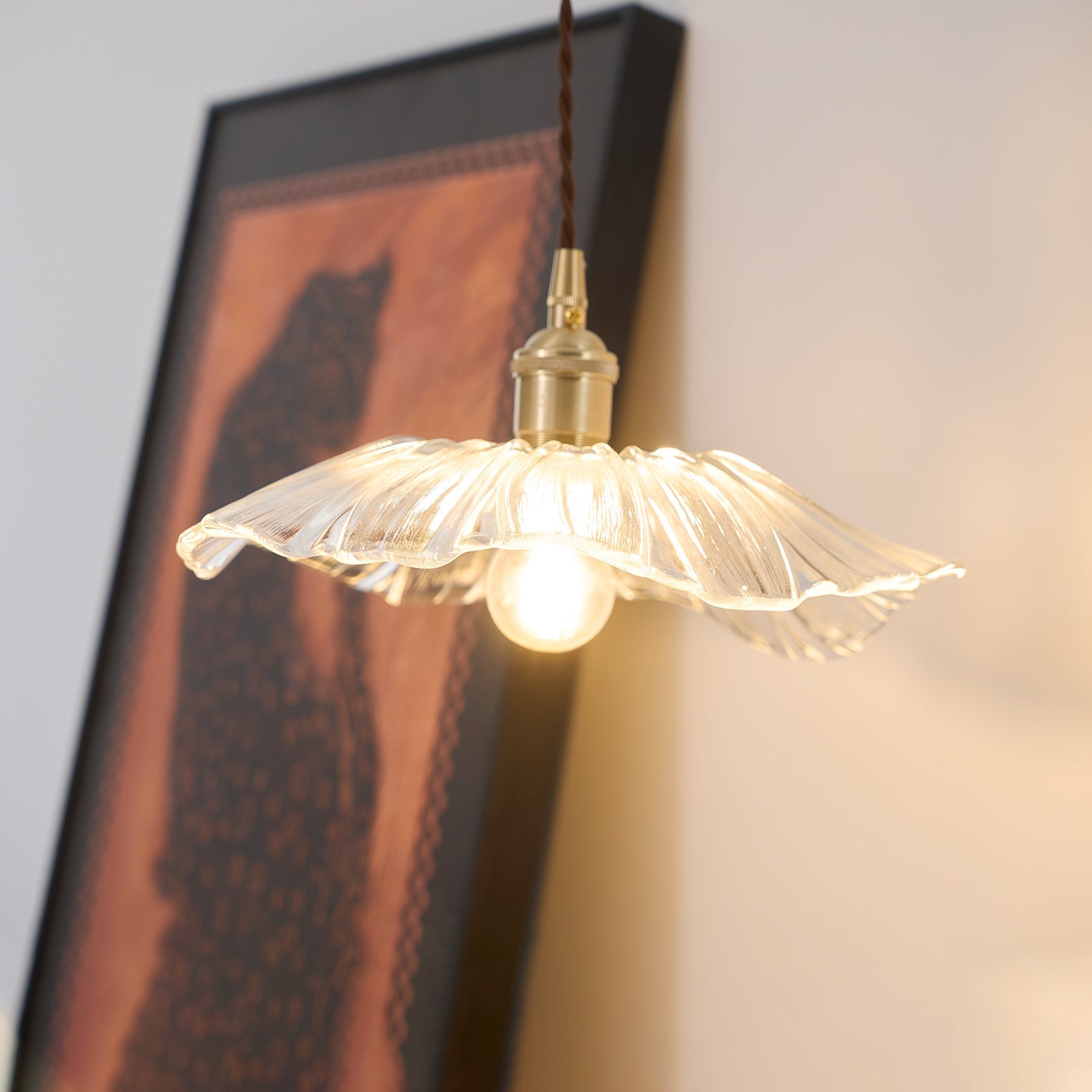 Zesorel Suspension Laiton Verre Créativité Individuelle - Neutralighting
