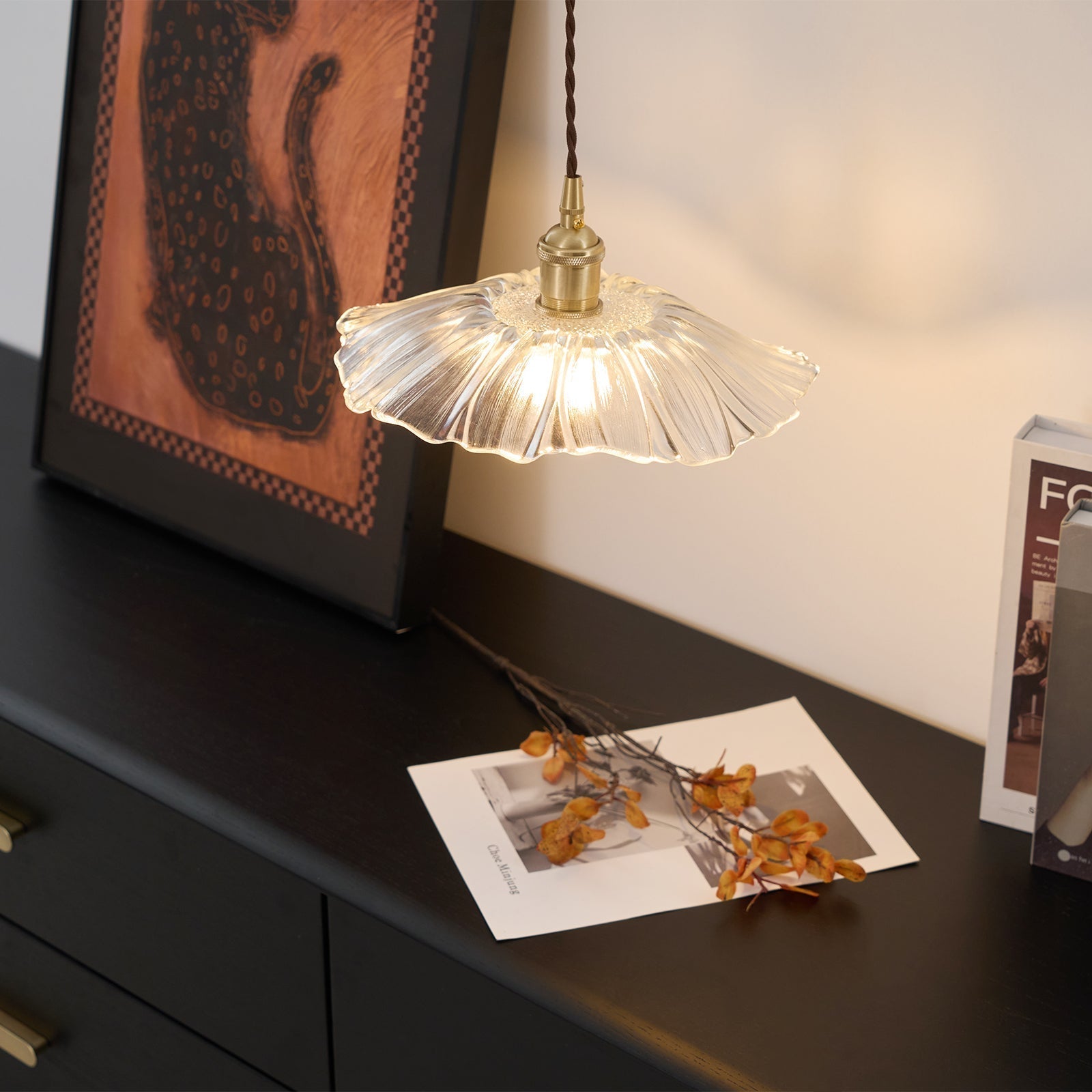 Zesorel Suspension Laiton Verre Créativité Individuelle - Neutralighting
