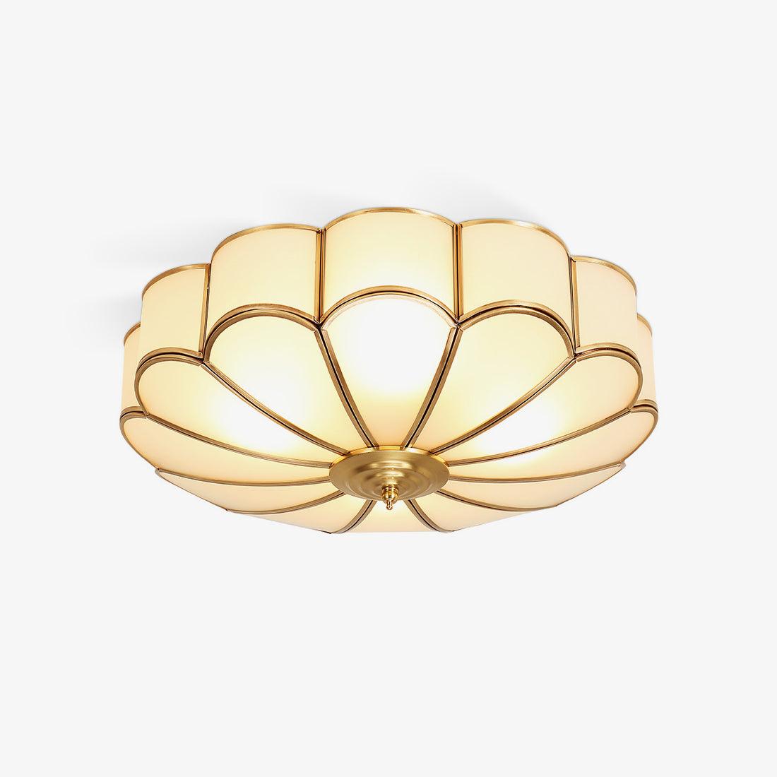 Ulira Plafonnier Design Fleur Verre