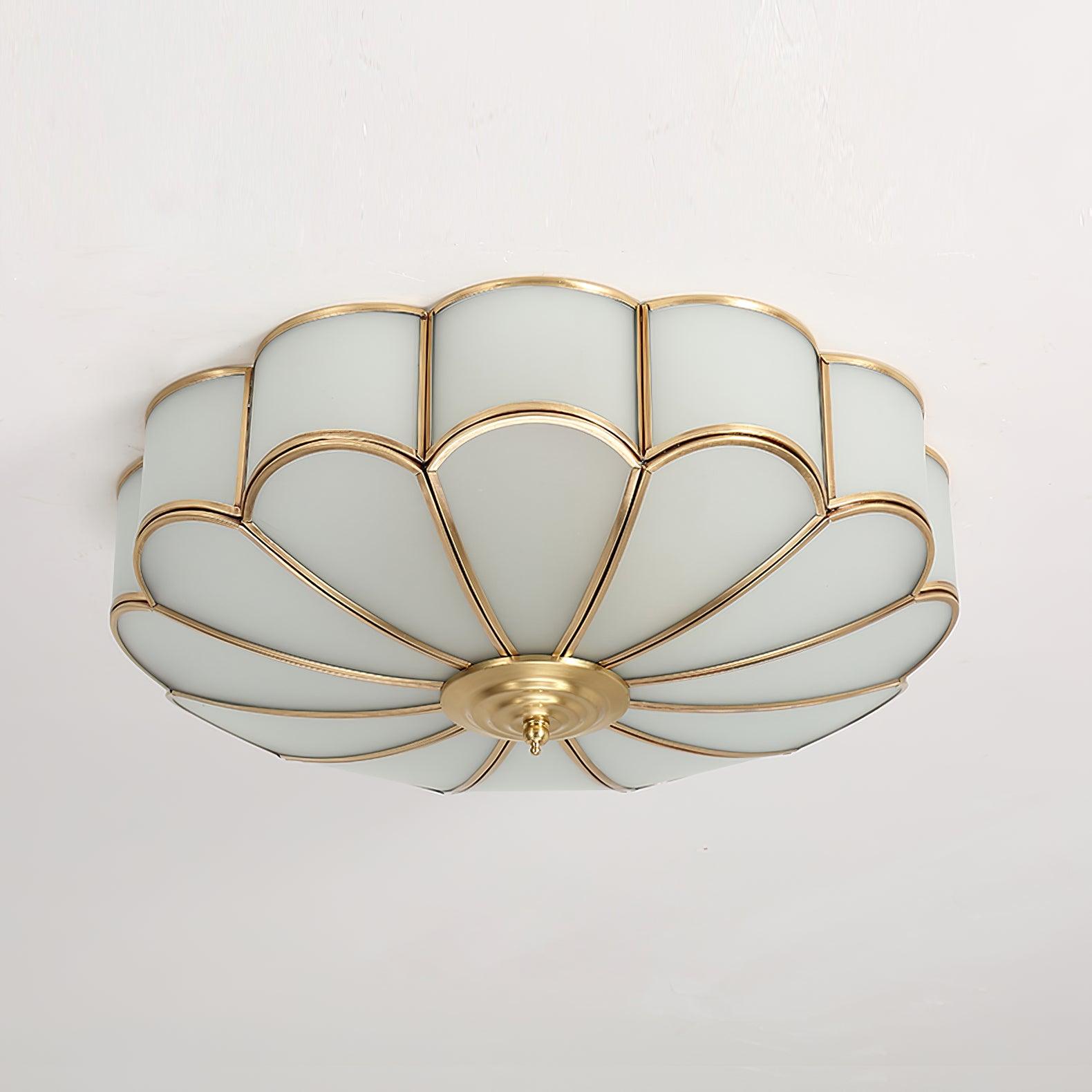 Ulira Plafonnier Design Fleur Verre