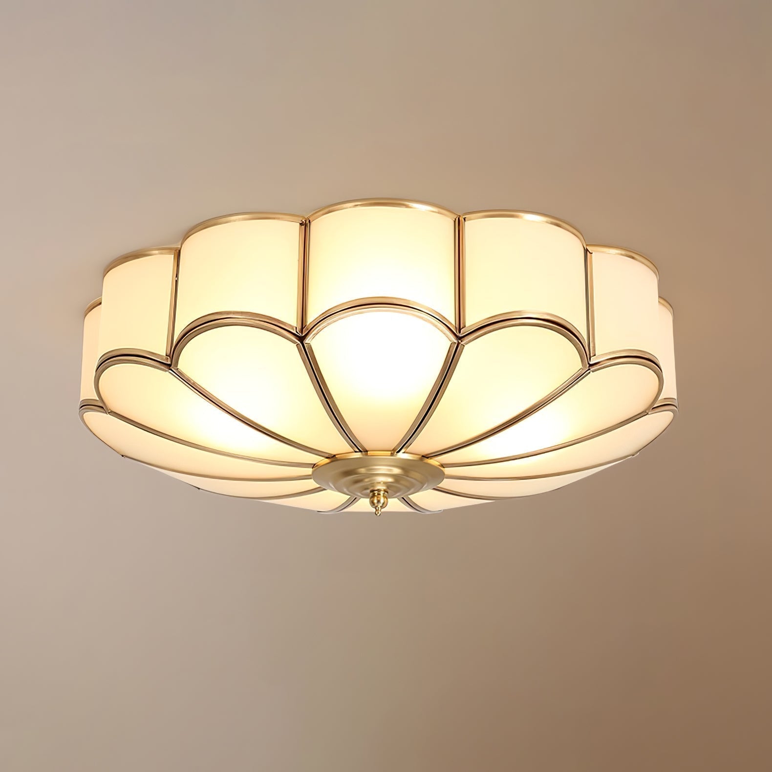 Ulira Plafonnier Design Fleur Verre