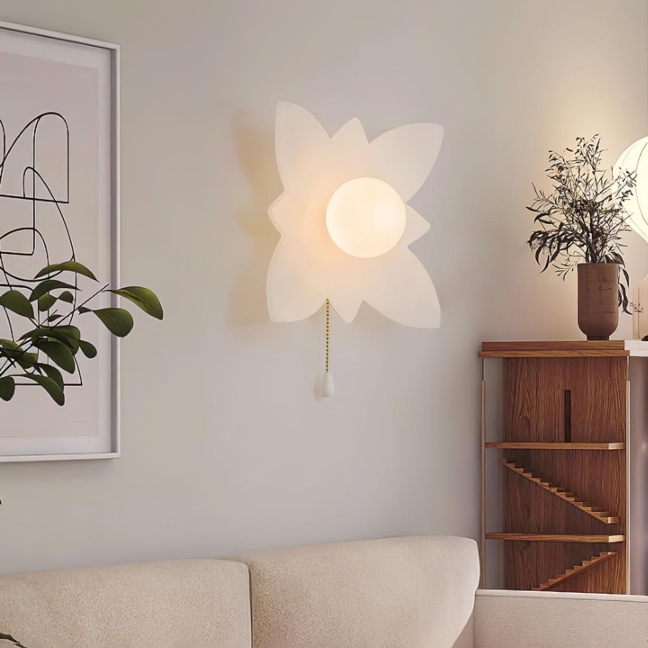Acroma Nordic Art Fleurs Résine Applique Murale - Neutralighting