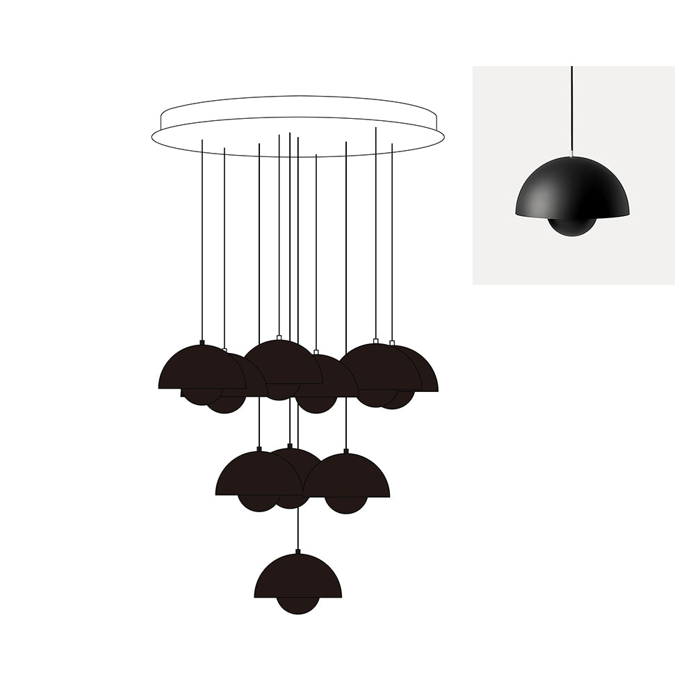 Flowerpot Chandelier - Neutralighting