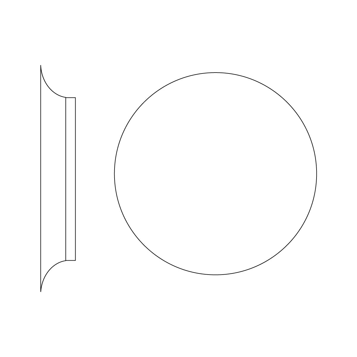 Megan Applique murale à disque géométrique - Neutralighting