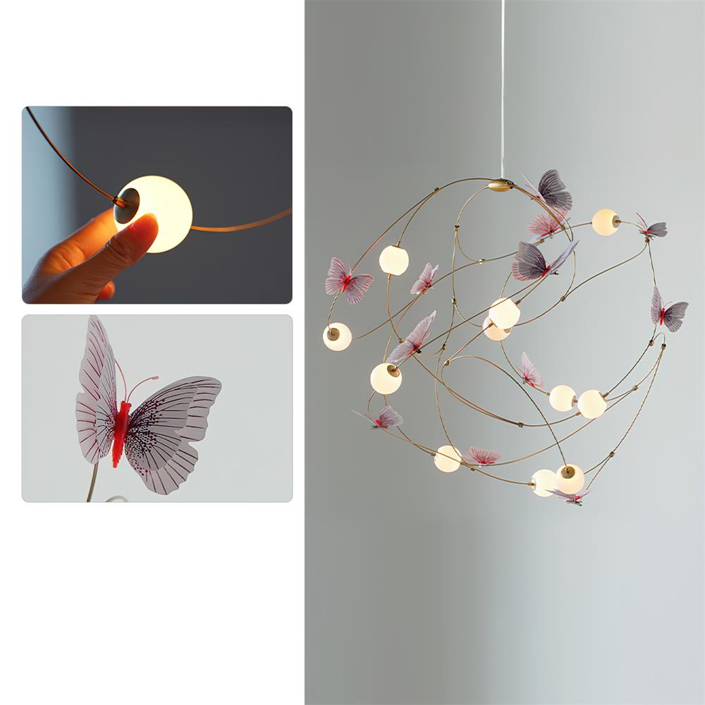Flutterveil Chandelier Papillon Rêveur - Neutralighting