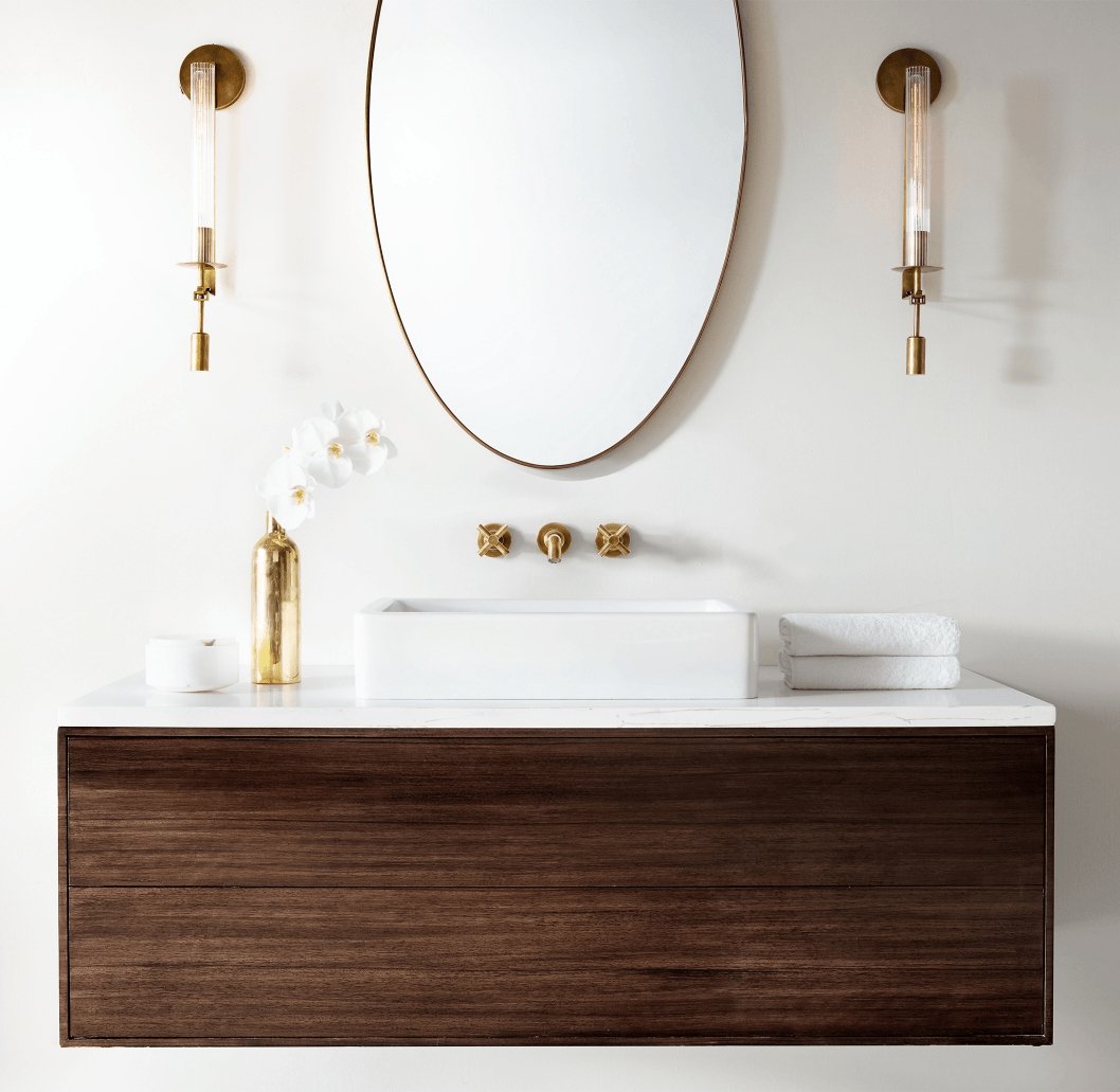 Ceshaisra French Classicism Plug-in Brass Glass Wall Lamp - Neutralighting