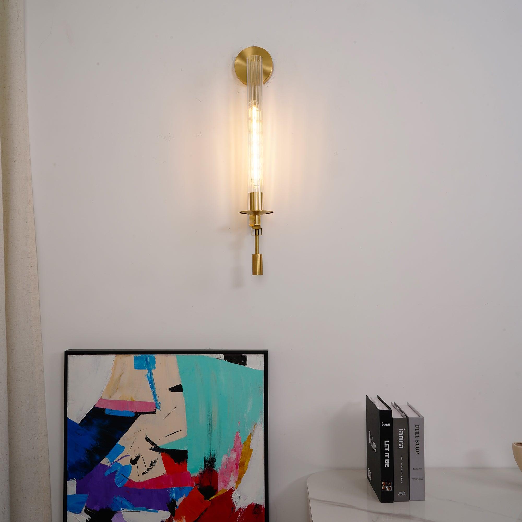 Lucian Applique Murale Intérieure en Verre Style Ferme